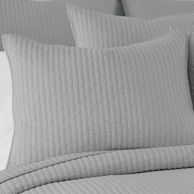 Universal V Berth 100% Cotton Quilt Cover Sets American Made - Light Grey - Quahog Bay Bedding