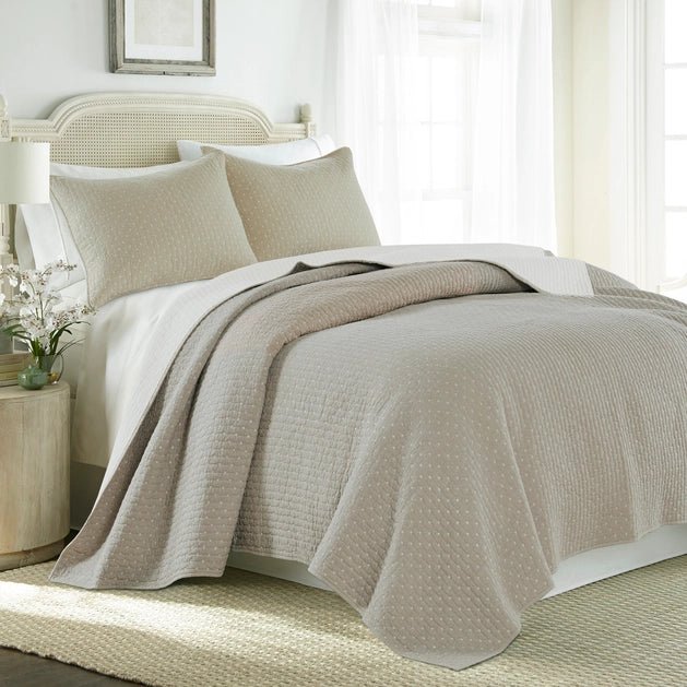 Universal V Berth 100% Cotton Quilt Cover Sets American Made - Taupe - Quahog Bay Bedding
