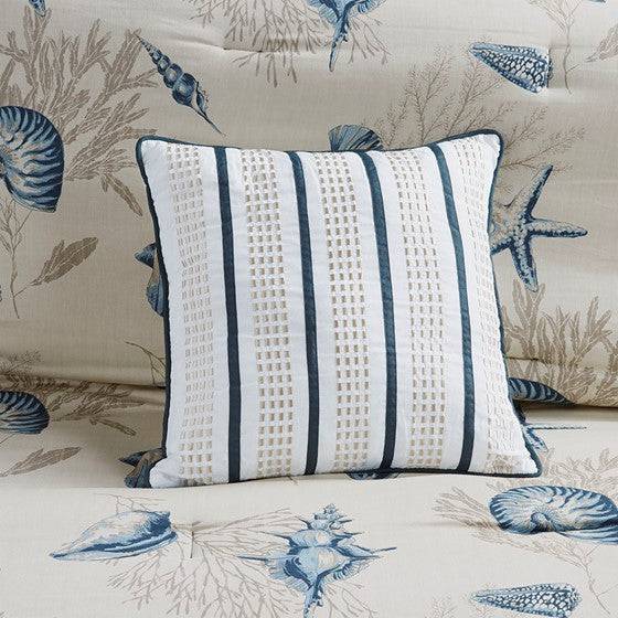 Madison Park Bayside Nautical Quilt Set 6PC - Quahog Bay Bedding