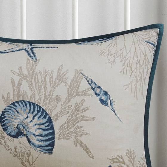 Madison Park Bayside Nautical Quilt Set 6PC - Quahog Bay Bedding