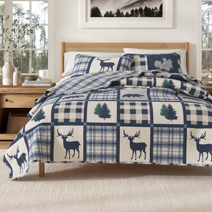 Lodge Quilt - Deer, Bear and Tree Themed Quilts