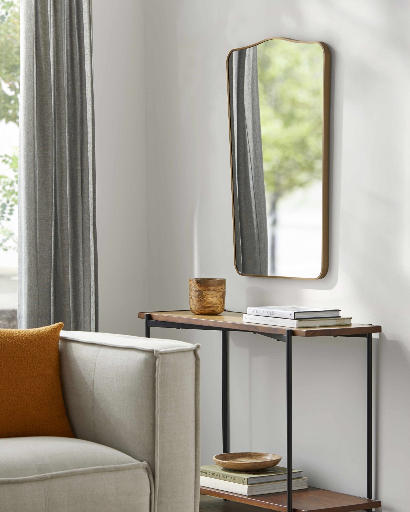 Vallentuna Metallic Copper Mirror - Quahog Bay Bedding