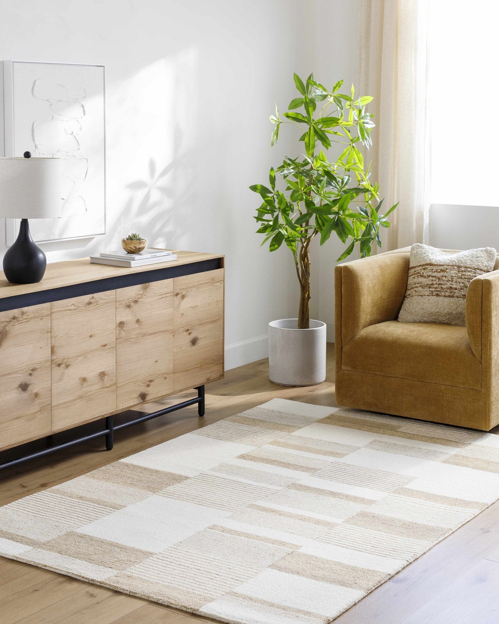 Varen Broken - Striped Area Rug - Quahog Bay Bedding