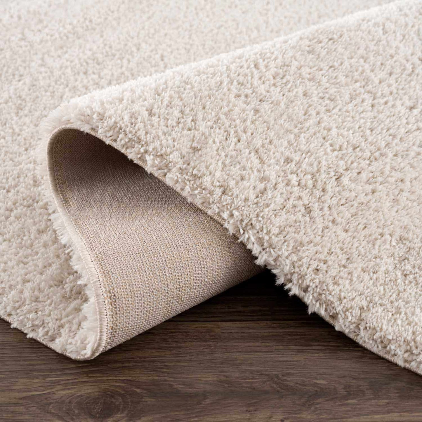 Velora Light Beige Wavy Abstract Modern Minimalist Polyester Machine Woven Area Rug - Quahog Bay Bedding