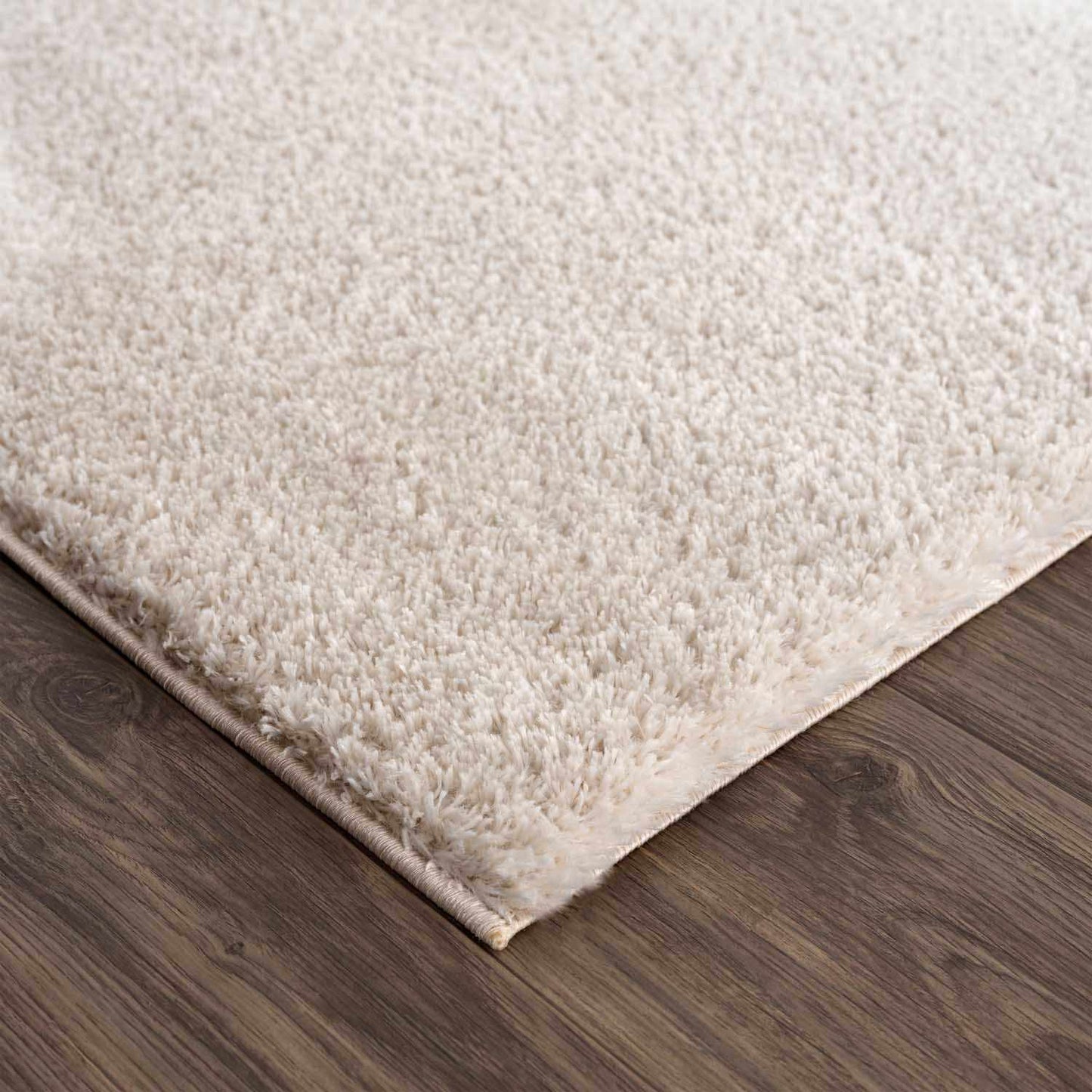Velora Light Beige Wavy Abstract Modern Minimalist Polyester Machine Woven Area Rug - Quahog Bay Bedding