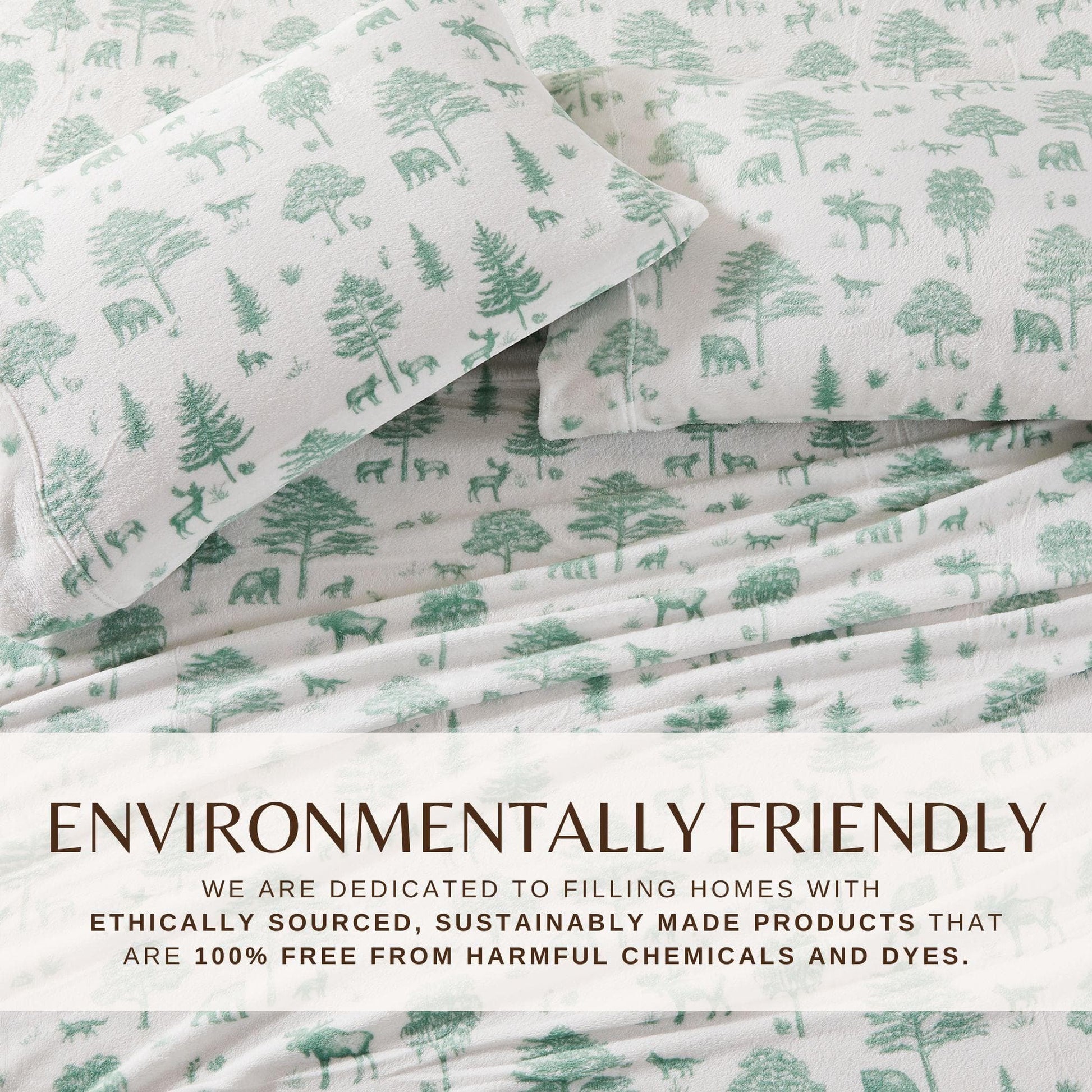 Velvet Luxe Printed Plush Sheet - Winter & Christmas Themed Bedding - Quahog Bay Bedding