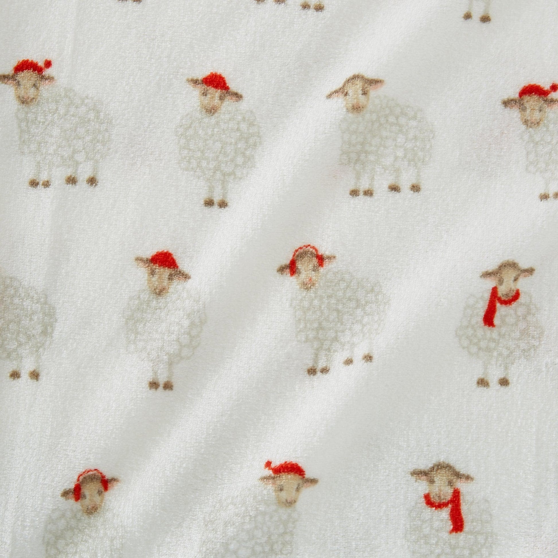 Velvet Luxe Printed Plush Sheet - Winter & Christmas Themed Bedding - Quahog Bay Bedding