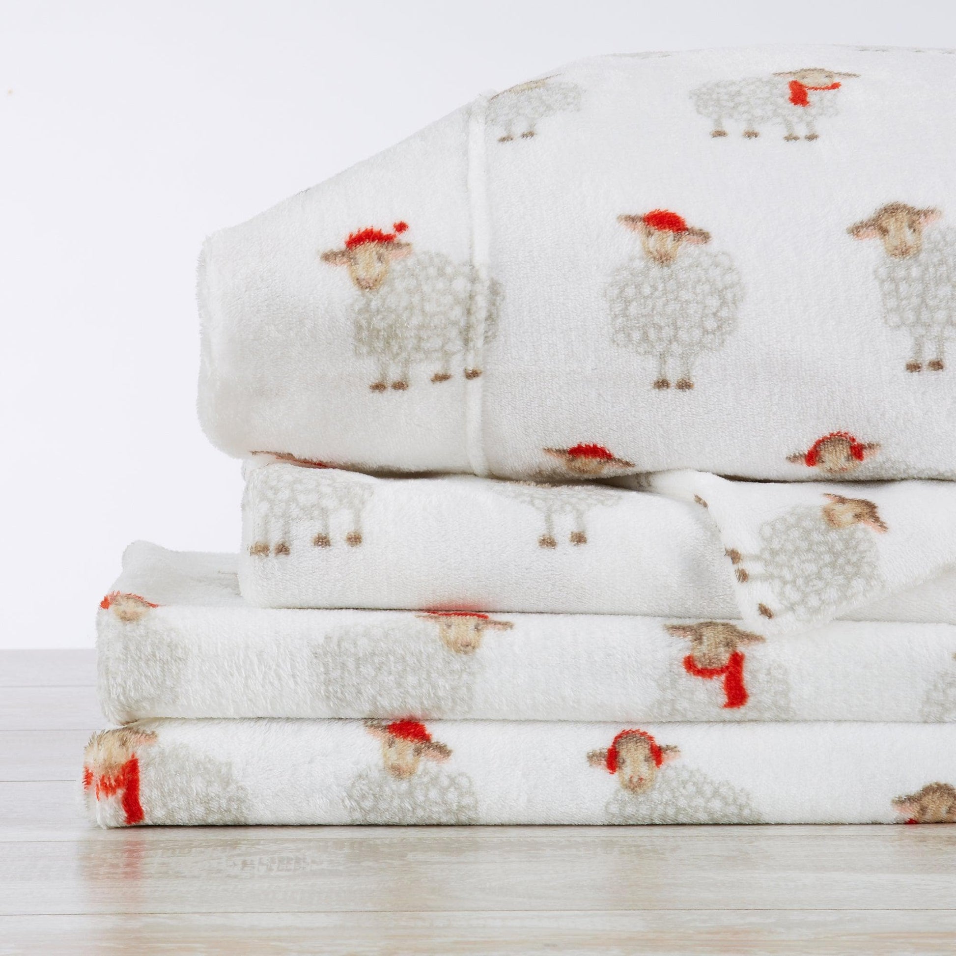 Velvet Luxe Printed Plush Sheet - Winter & Christmas Themed Bedding - Quahog Bay Bedding