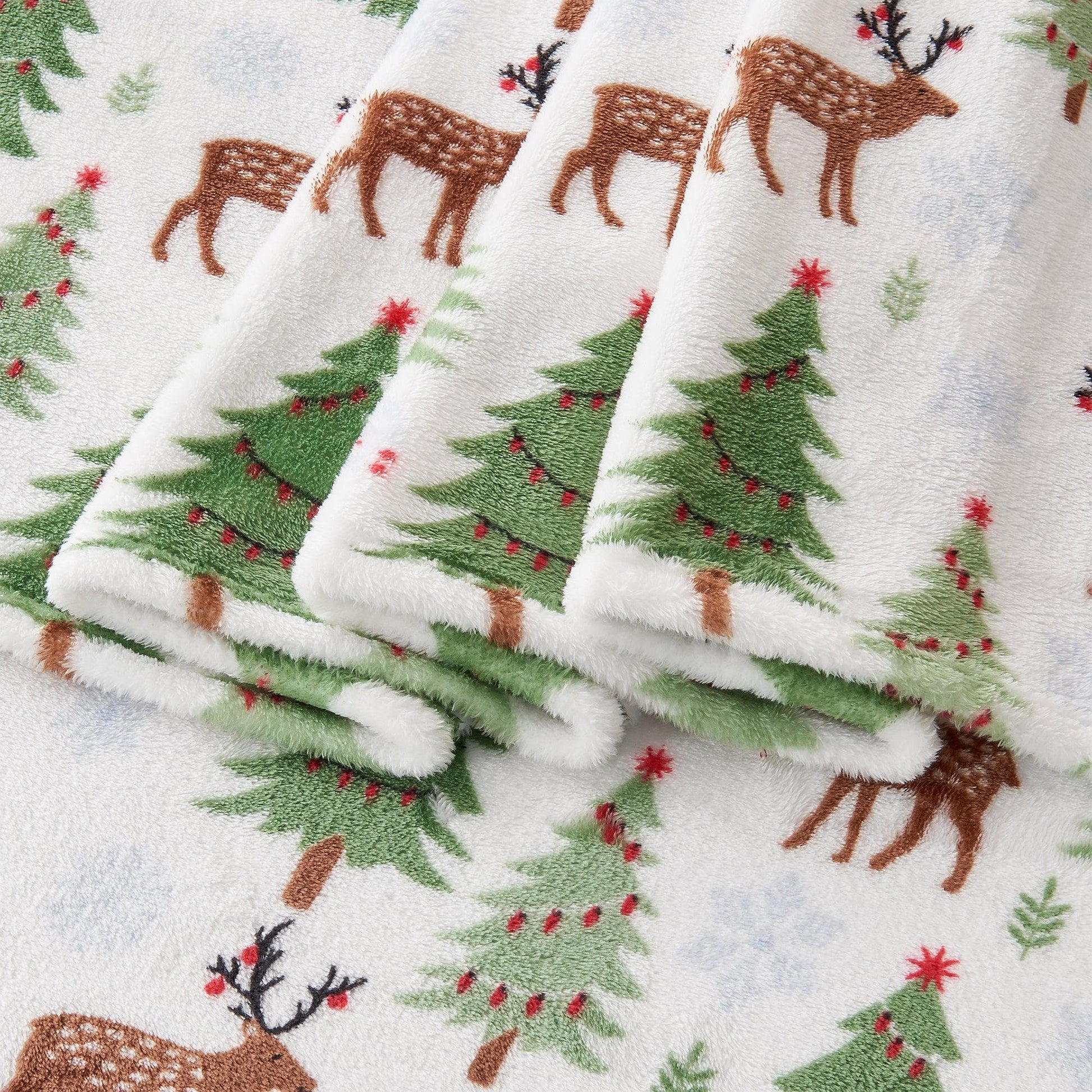 Velvet Luxe Printed Plush Sheet - Winter & Christmas Themed Bedding - Quahog Bay Bedding