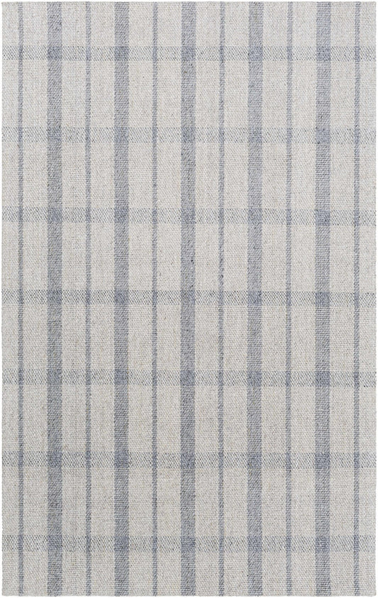 Verdon Light Gray Plaid Rug - Quahog Bay Bedding