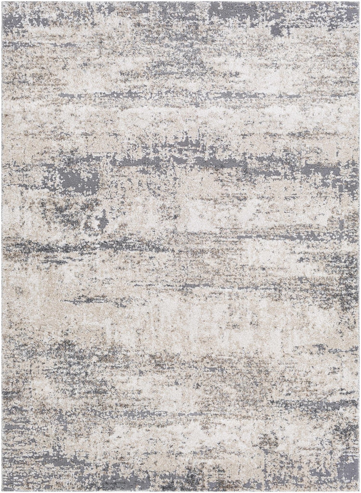 Vesper Textured Beige & White - Plush Area Rugs - Quahog Bay Bedding