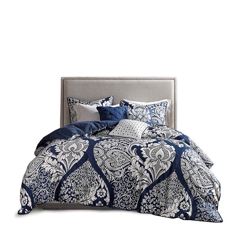 Vienna 6 Piece Printed Duvet Cover Set - Quahog Bay Bedding
