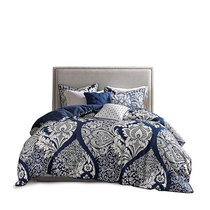 Vienna 6 Piece Printed Duvet Cover Set - Quahog Bay Bedding