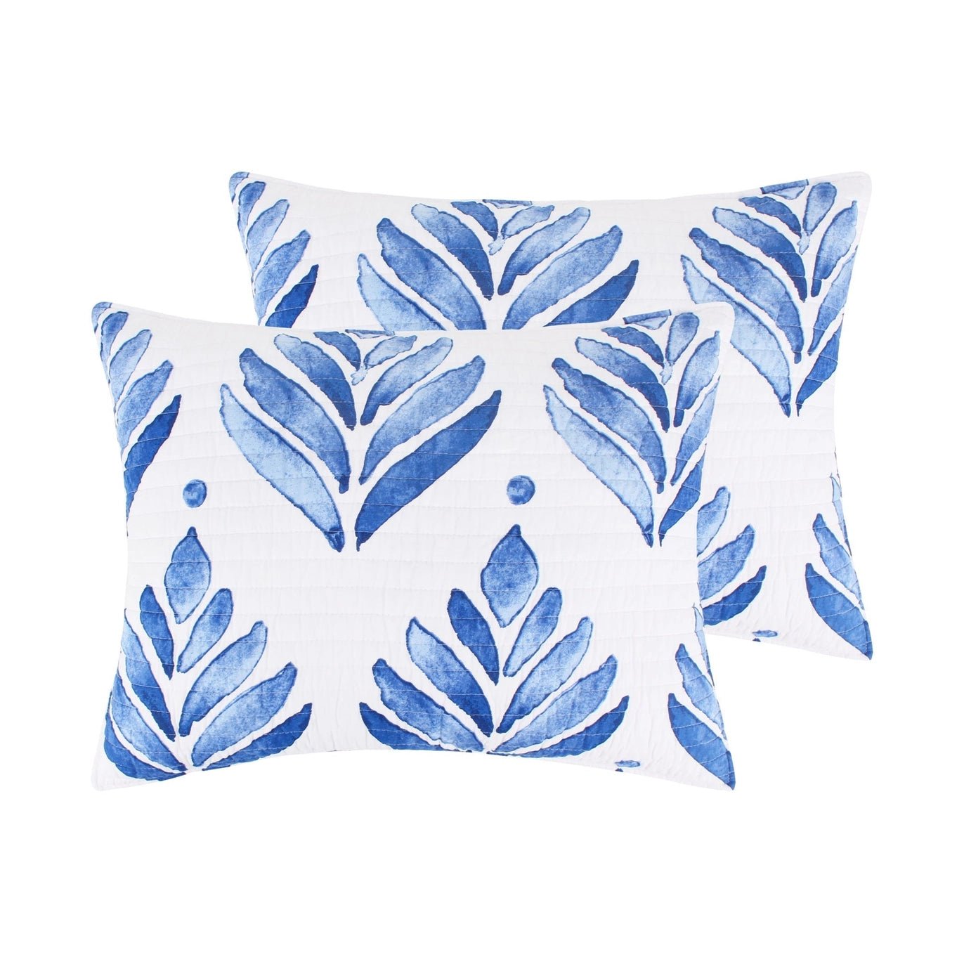 Vintage Blossom Quilt Set - Beautiful Bamboo Fans Quilt Set - Quahog Bay Bedding