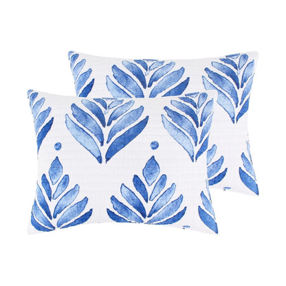 Vintage Blossom Quilt Set - Beautiful Bamboo Fans Quilt Set - Quahog Bay Bedding