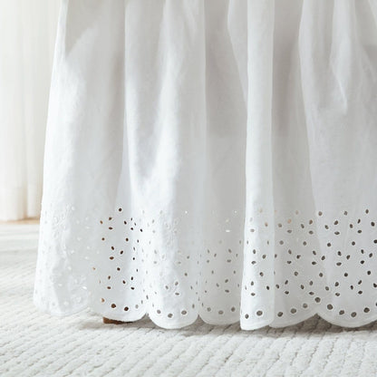 Vintage Eyelet Bed Skirt - Floral Bed Skirts - Quahog Bay Bedding