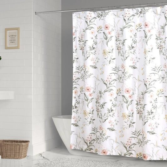 Viviana Shower Curtain - Floral Shower Curtains - Quahog Bay Bedding