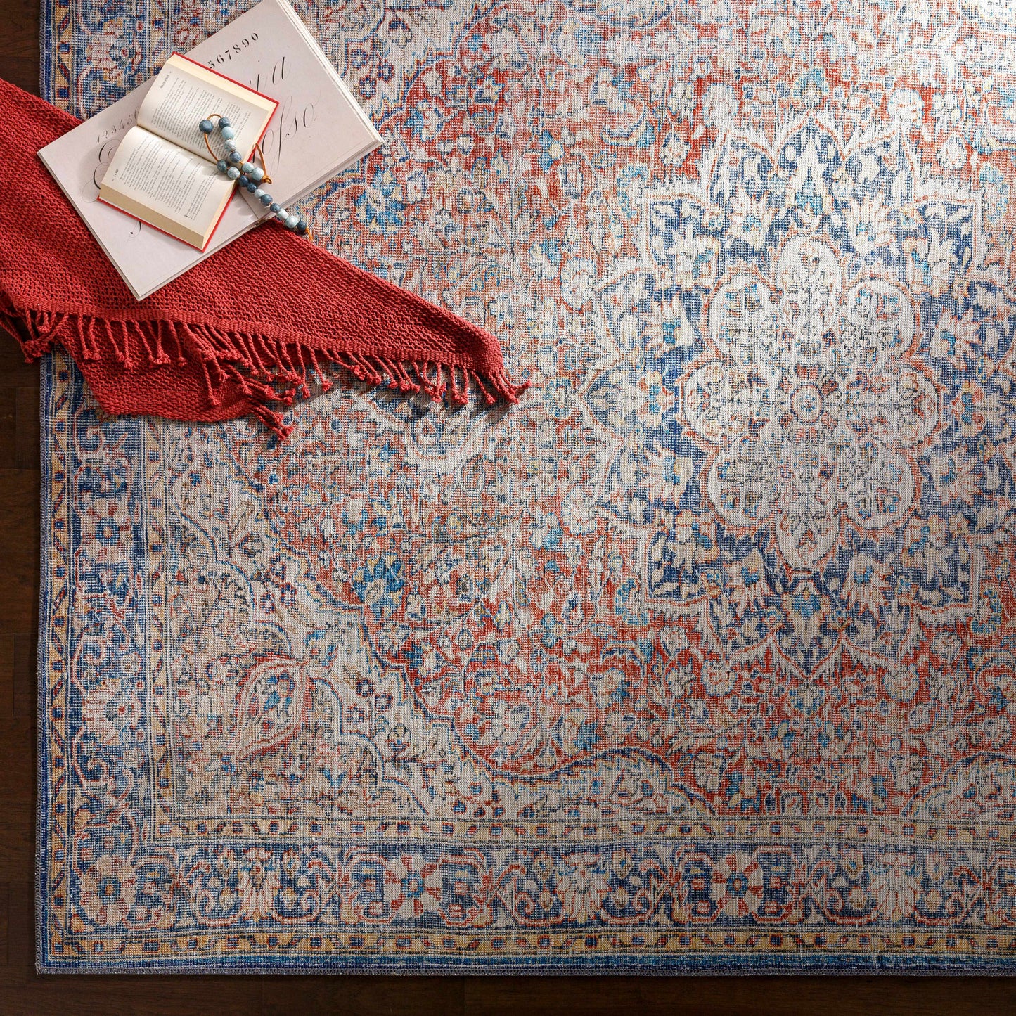 Wacousta Red&Blue Washable Rug - Limited Edition