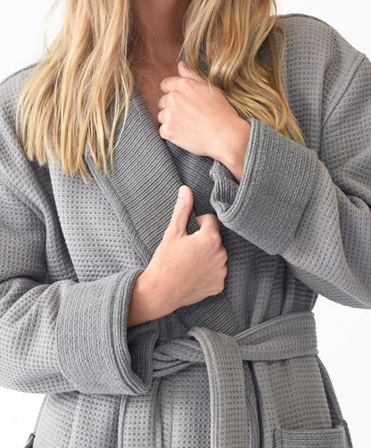 Waffle Bath Robe - Quahog Bay Bedding
