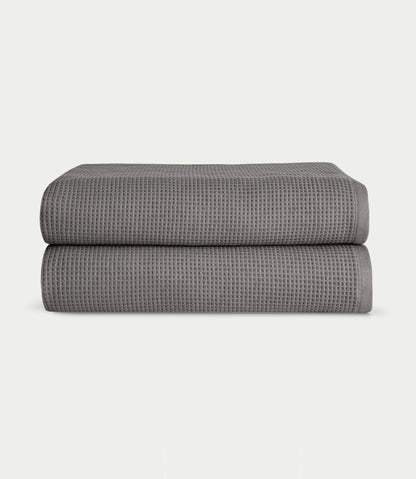 Waffle Bath Sheets - Cotton And Bamboo Blend Bath Sheets - Quahog Bay Bedding