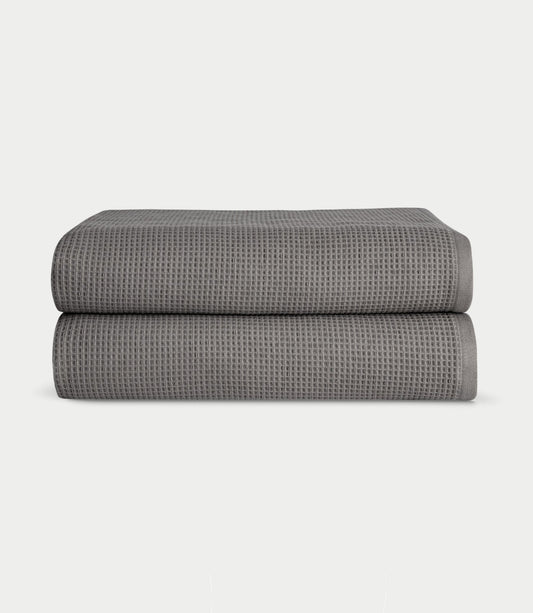 Waffle Bath Sheets - Cotton And Bamboo Blend Bath Sheets - Quahog Bay Bedding