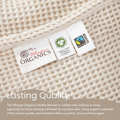 Waffle Knit Blanket - 100% Organic Cotton - Quahog Bay Bedding