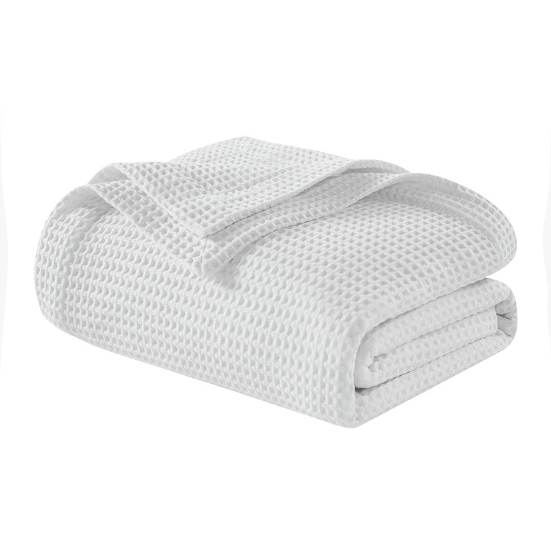 Waffle Weave Blanket | 100% Cotton | Ultra Soft & Lightweight - Quahog Bay Bedding