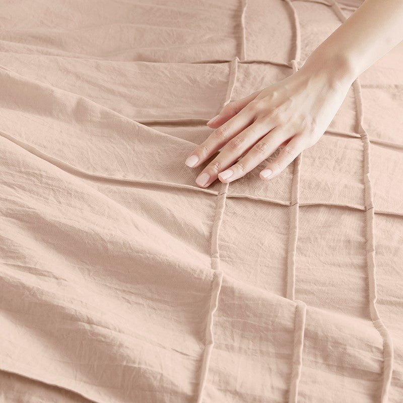 Walker Soft Washed Pleated Comforter Set - Blush - Quahog Bay Bedding