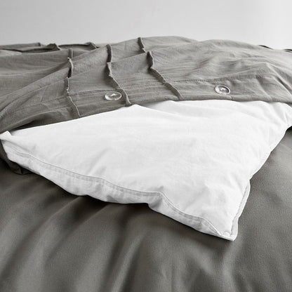 Walker Soft Washed Pleated Comforter Set - Grey - Quahog Bay Bedding
