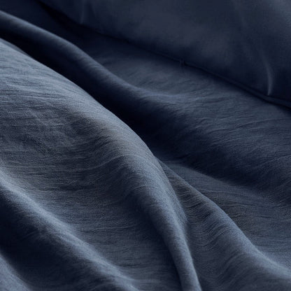 Walker Soft Washed Pleated Comforter Set - Navy Blue - Nautical Comforter Set - Quahog Bay Bedding