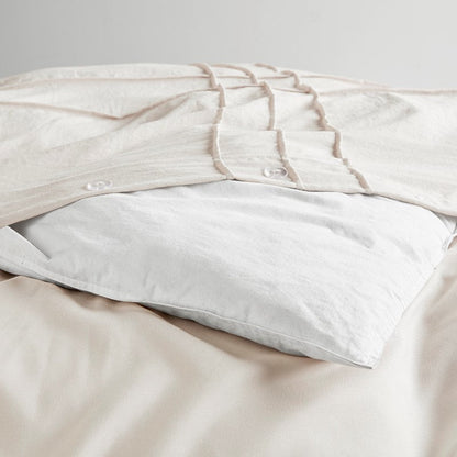 Walker Soft Washed Pleated Comforter Set - Neutral - Quahog Bay Bedding