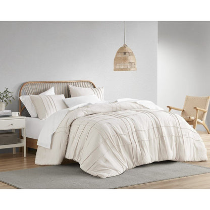 Walker Soft Washed Pleated Comforter Set - Neutral - Quahog Bay Bedding