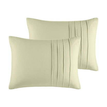 Walker Soft Washed Pleated Comforter Set - Sage - Quahog Bay Bedding