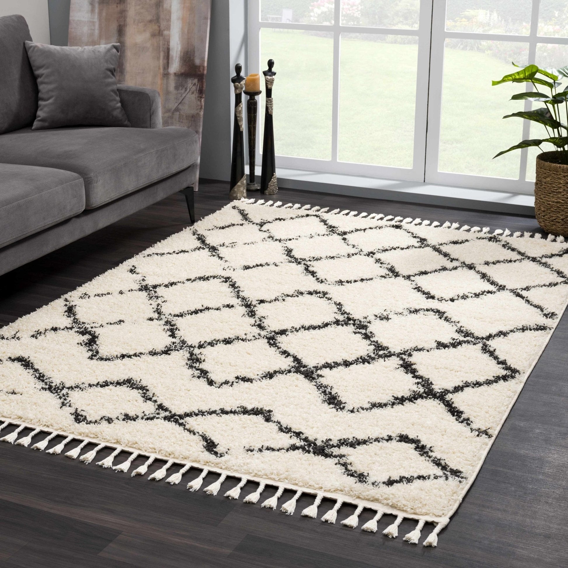Wallagrass Moroccan Shag Rug - Clearance - Quahog Bay Bedding