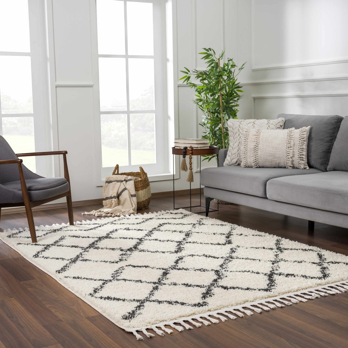Wallagrass Moroccan Shag Rug - Clearance - Quahog Bay Bedding
