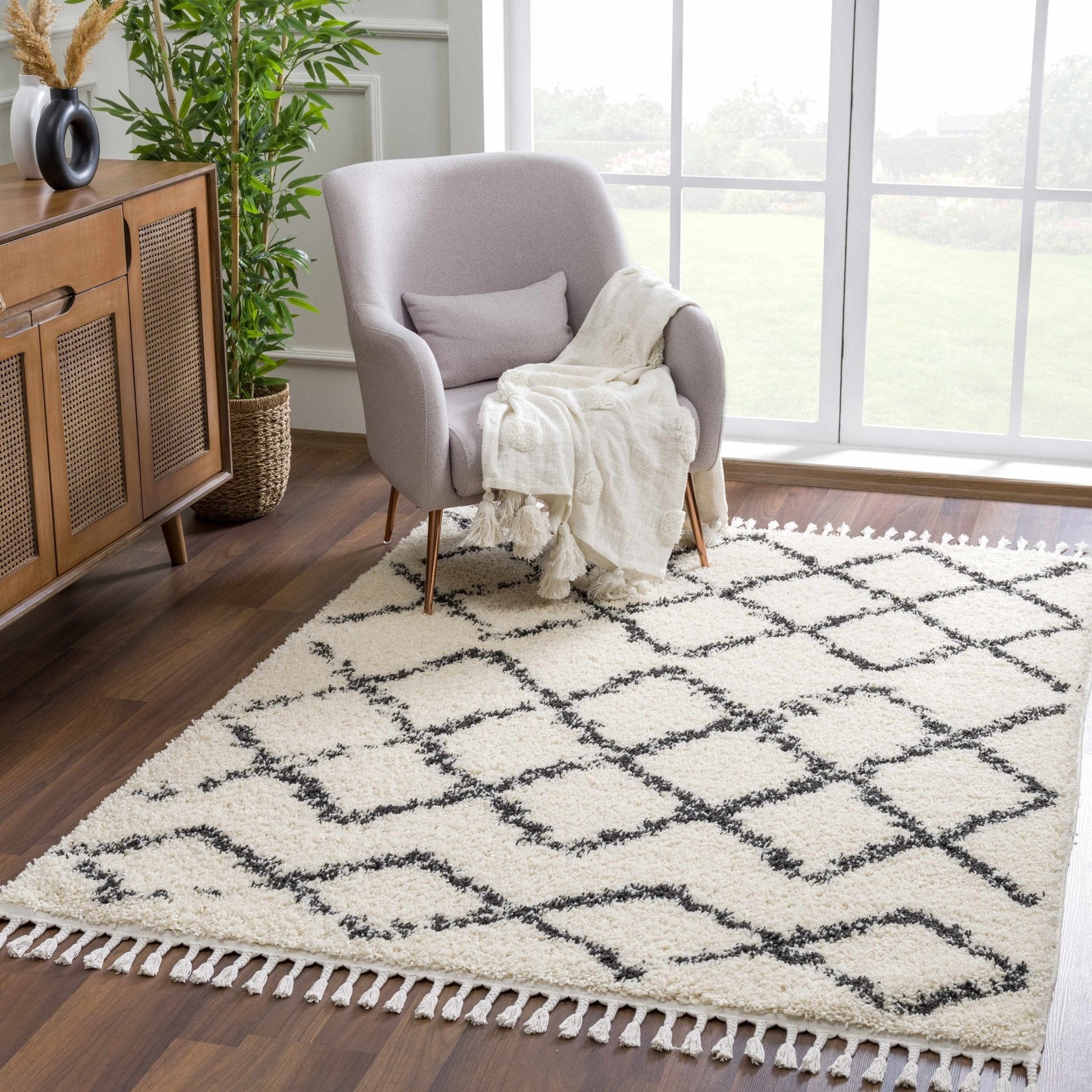 Wallagrass Moroccan Shag Rug - Clearance - Quahog Bay Bedding
