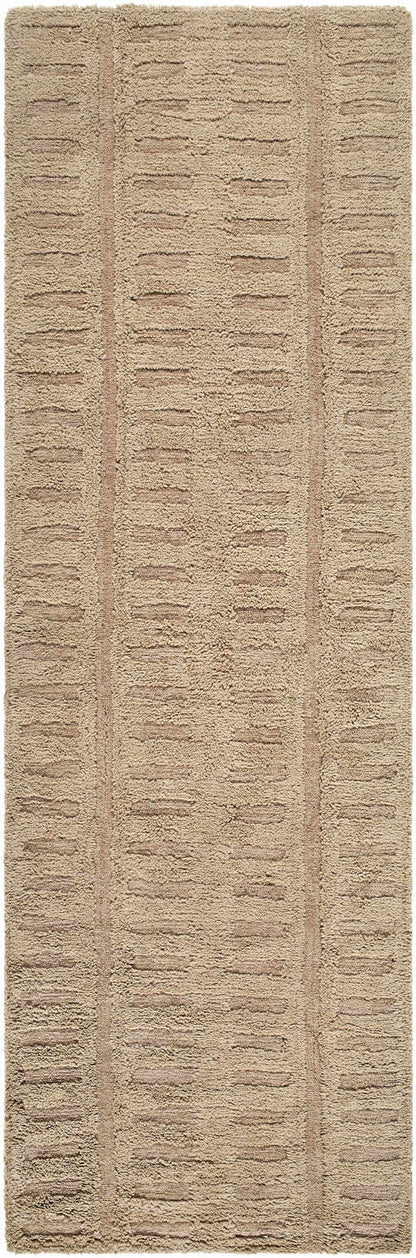 Washable Handmade Wool Rug - Brown - Quahog Bay Bedding