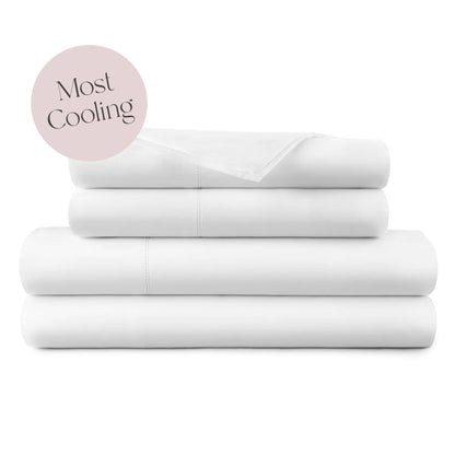 Whisper Organics GOTS-Certified Organic Cotton Percale Sheet Set - 270 TC Picot Embroidery - Quahog Bay Bedding