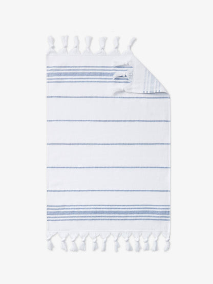 White Azul Classic Turkish Hand Towel - Quahog Bay Bedding
