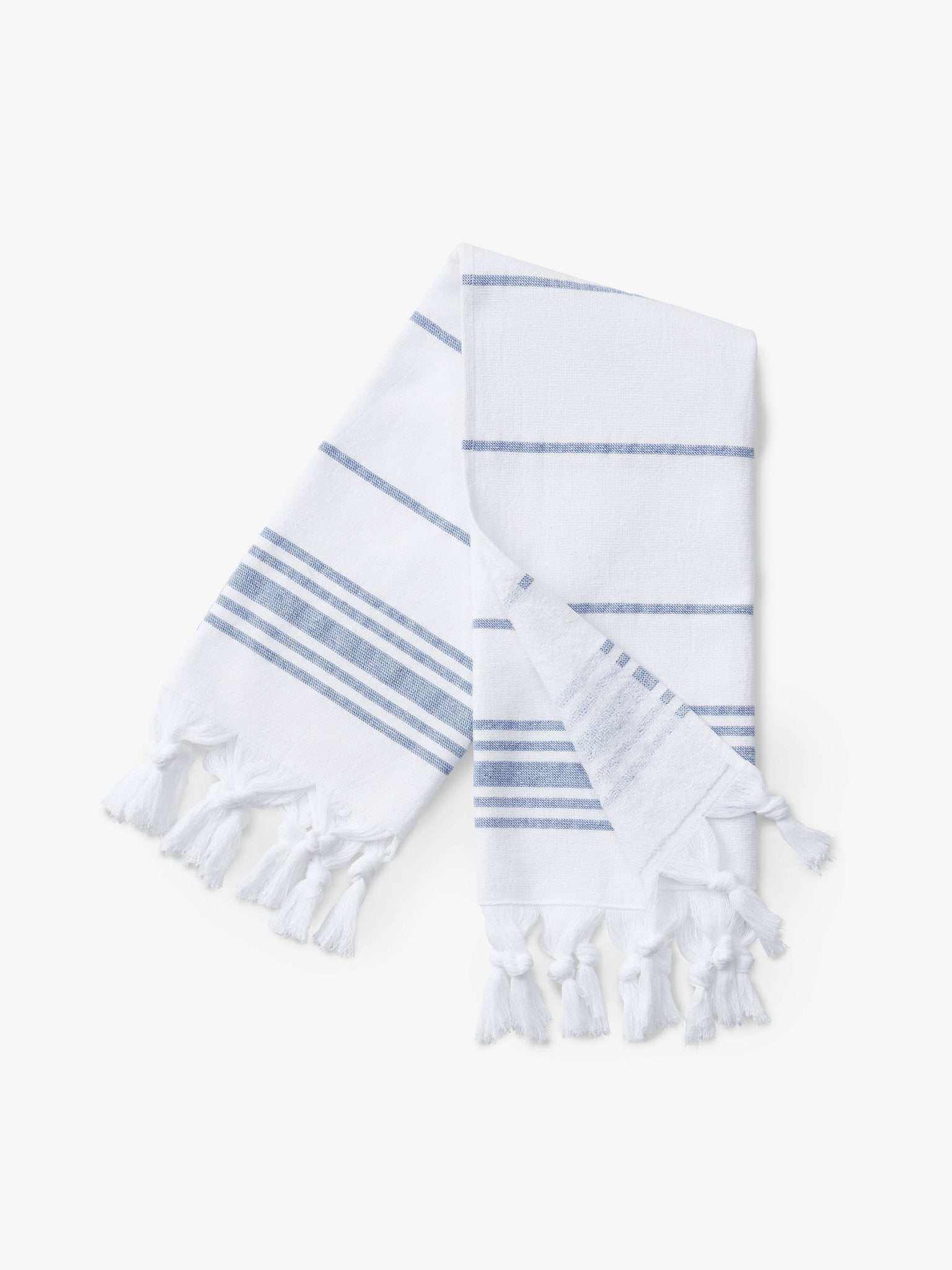 White Azul Classic Turkish Hand Towel - Quahog Bay Bedding