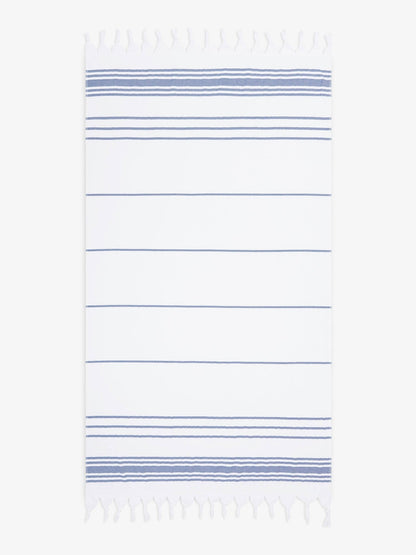 White Azul Classic Turkish Towel - Quahog Bay Bedding
