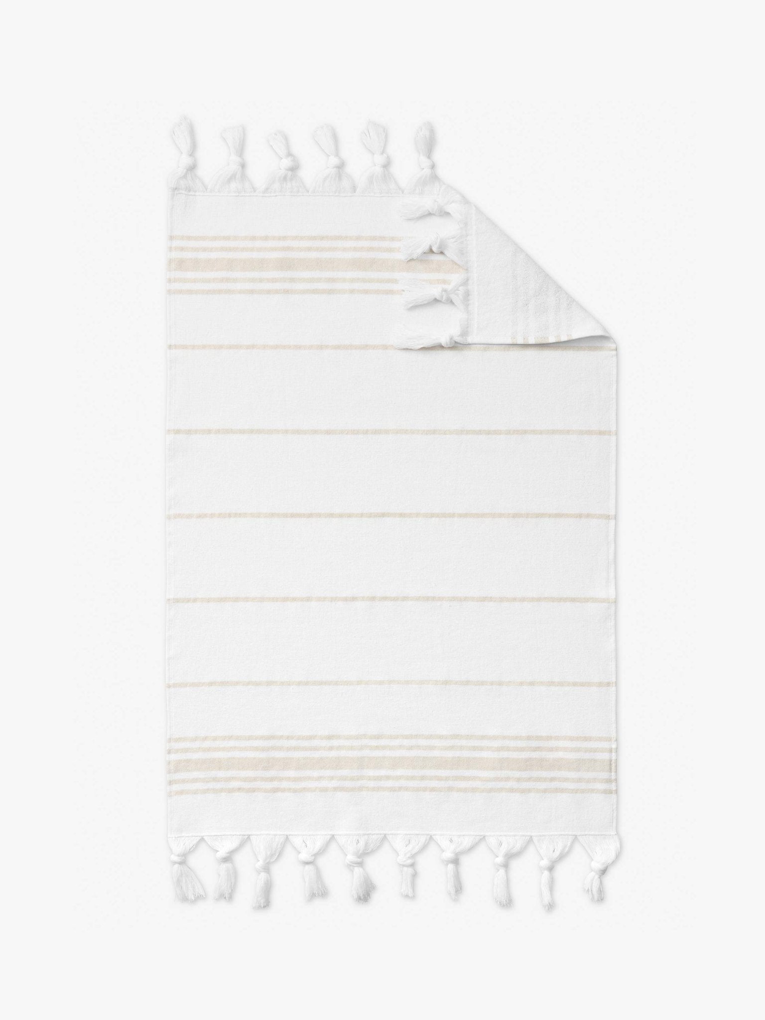 White Dune Classic Turkish Hand Towel - Quahog Bay Bedding