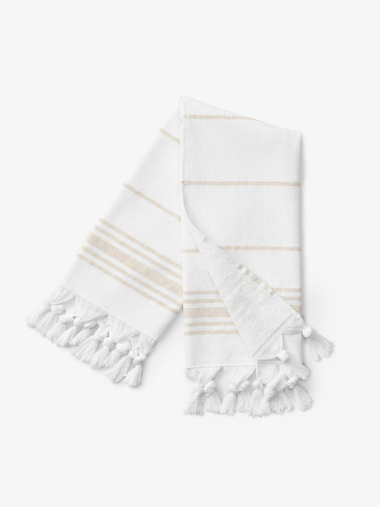 White Dune Classic Turkish Hand Towel - Quahog Bay Bedding