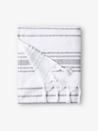 White Stone Classic Turkish Towel - Quahog Bay Bedding