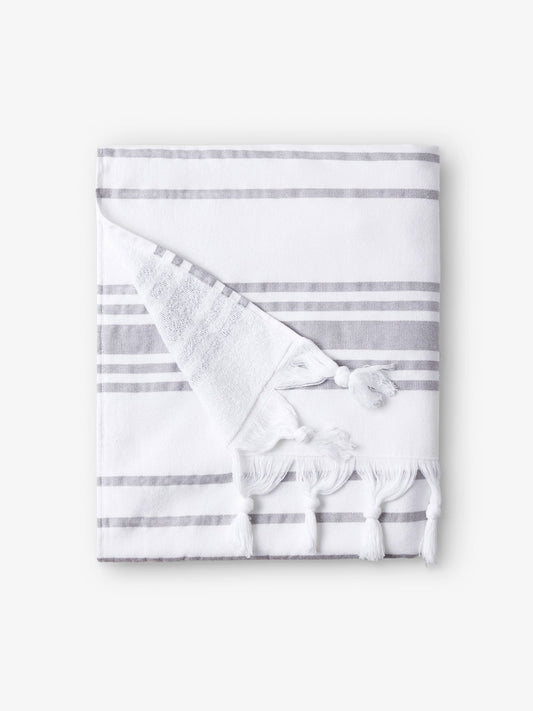 White Stone Classic Turkish Towel - Quahog Bay Bedding