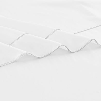 600 Thread Count Framed Sateen Embroidered Cotton Sheet Set