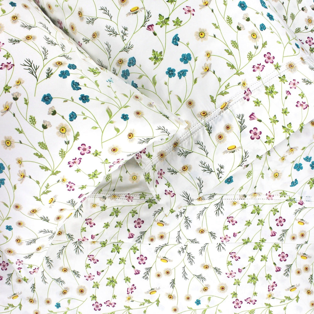 Wildflower Sheet Set - Floral Sheet Sets - Quahog Bay Bedding