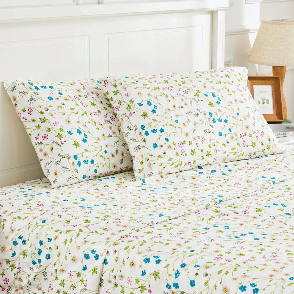 Wildflower Sheet Set - Floral Sheet Sets - Quahog Bay Bedding