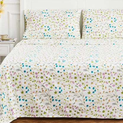 Wildflower Sheet Set - Floral Sheet Sets - Quahog Bay Bedding