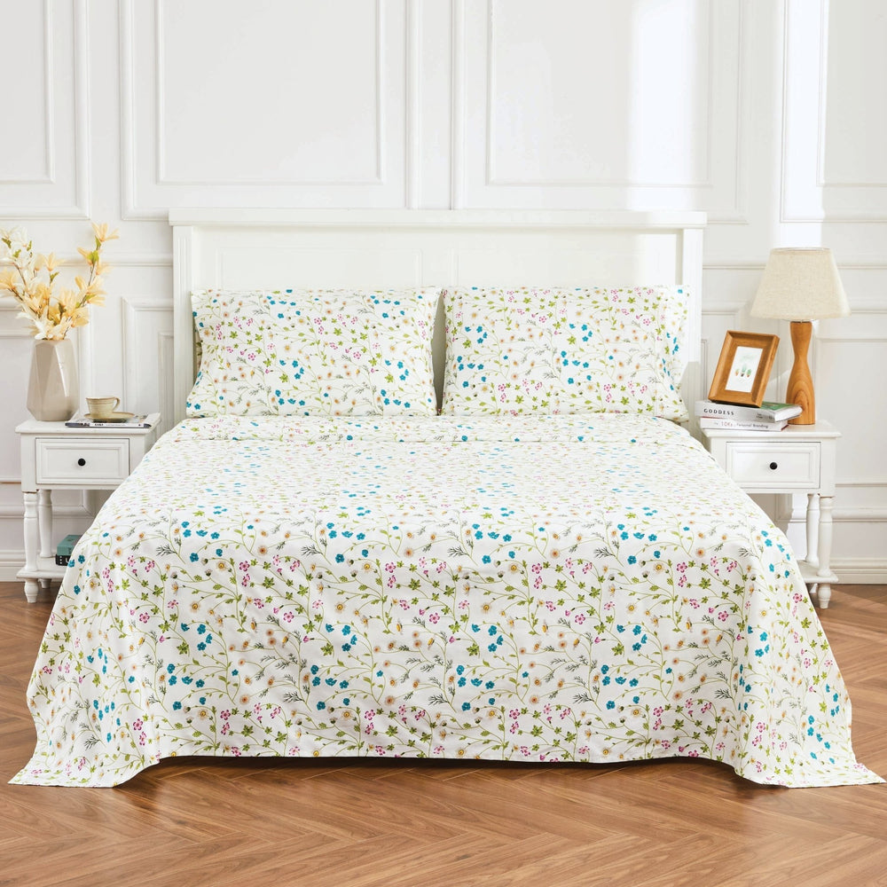 Wildflower Sheet Set - Floral Sheet Sets - Quahog Bay Bedding